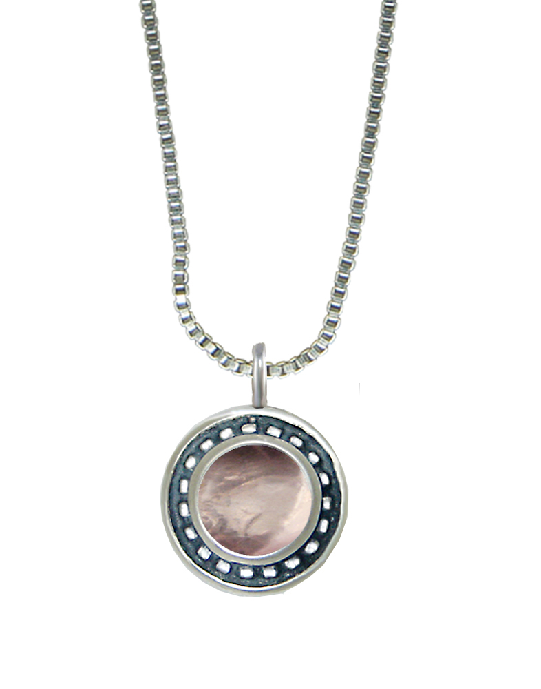 Sterling Silver Little Rose Quartz Pendant Necklace